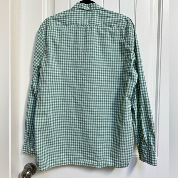 Burberry Green Check 100% Cotton Down Shirt. XL - Picture 2 of 6